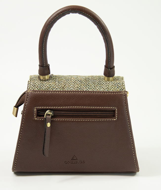 Harris Tweed Small Satchel Bag 13/Brown