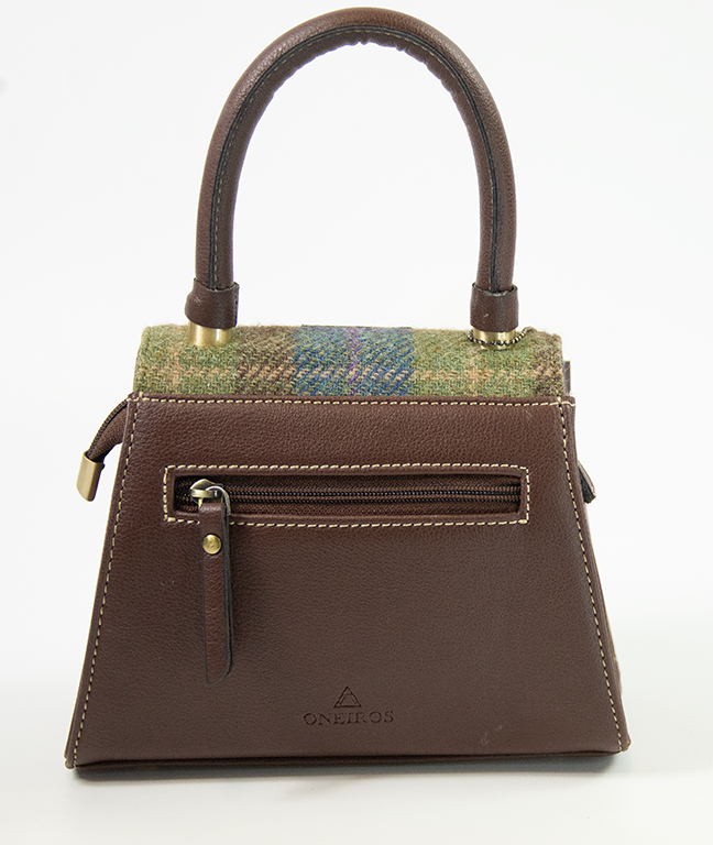 Harris Tweed Small Satchel Bag 30/Brown