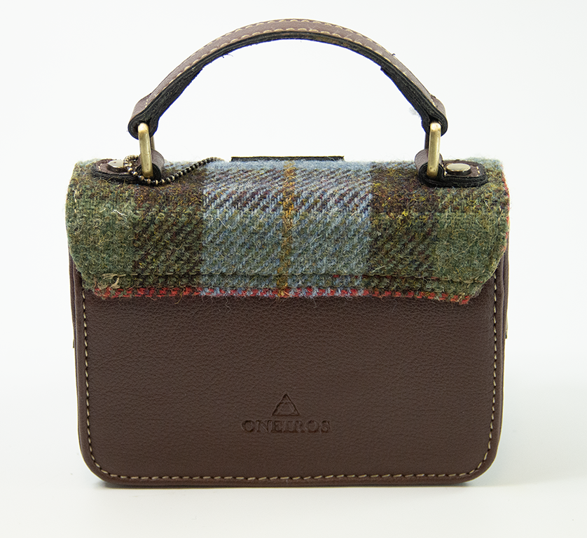 Harris Tweed Baby Satchel Bag 4/Brown