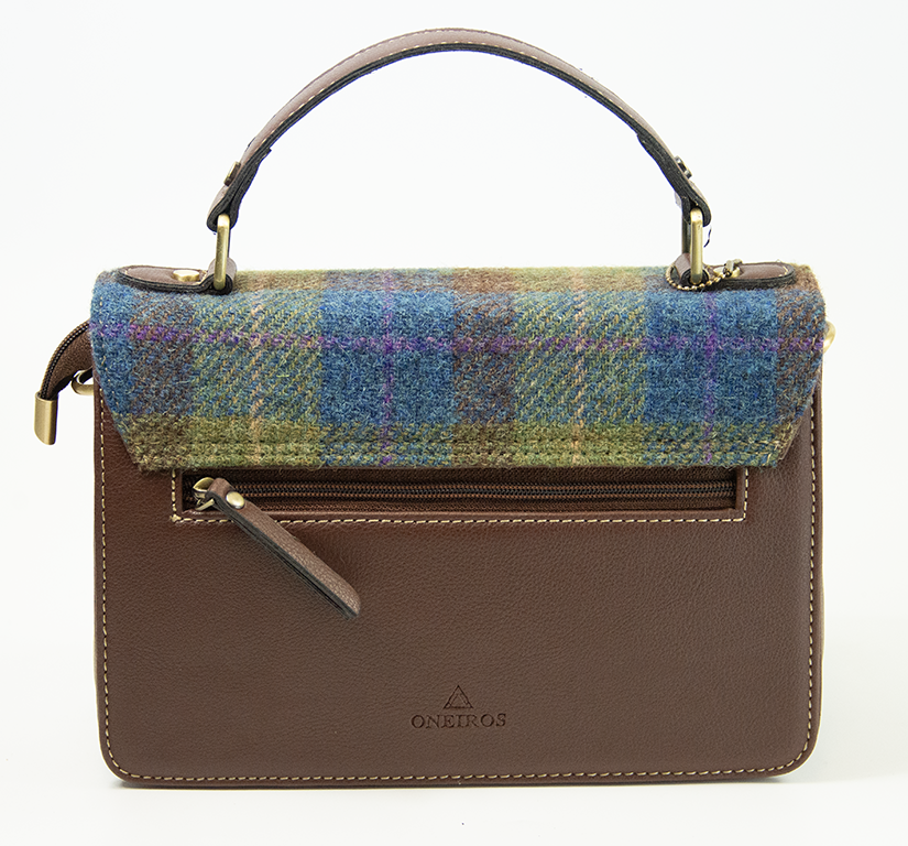 Harris Tweed Medium Satchel Bag 30/Brown