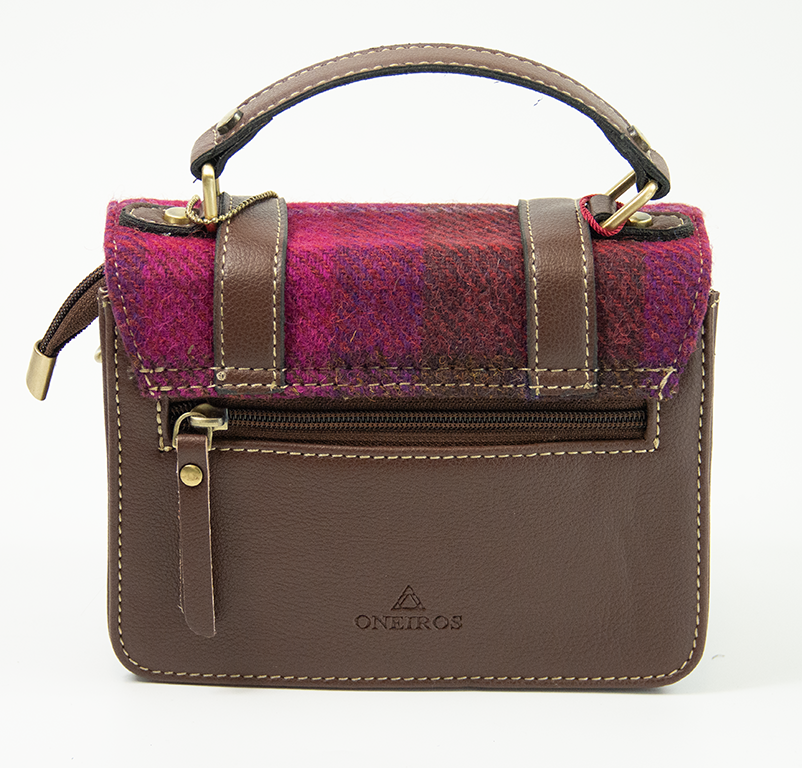 Harris Tweed Mini Satchel Bag 1/Brown