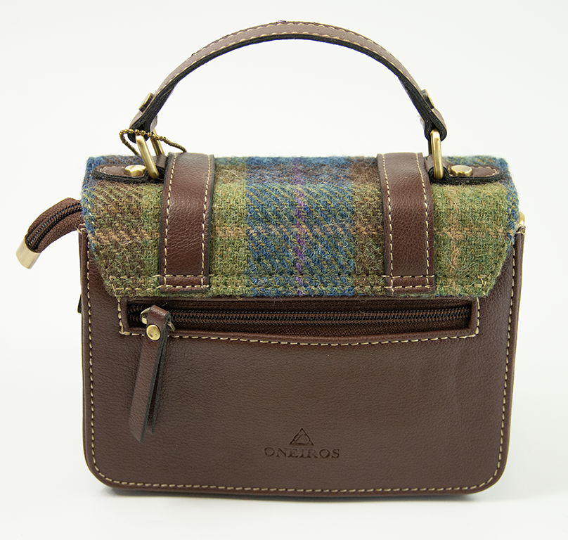 Harris Tweed Mini Satchel Bag 30/Brown