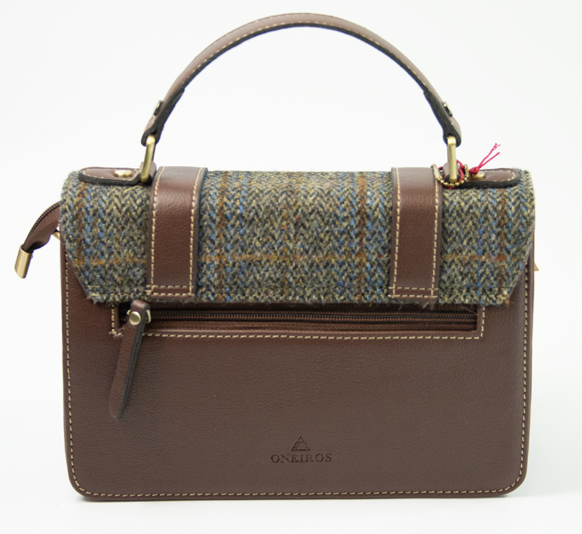 Harris Tweed Medium Satchel Bag 11/Brown