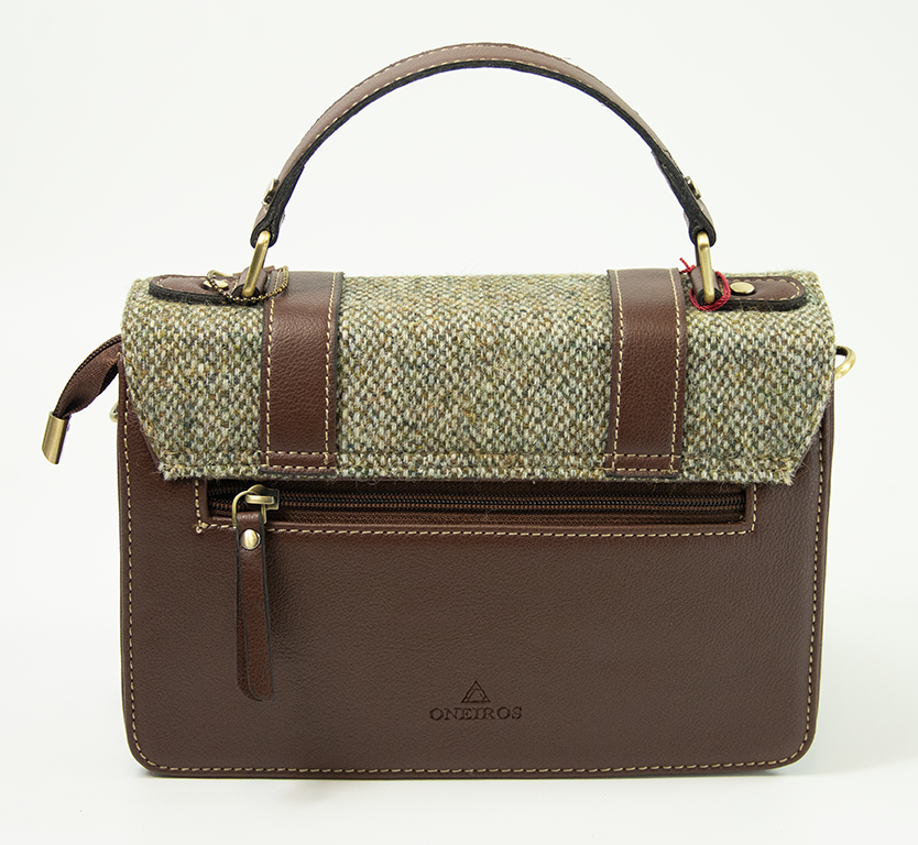 Harris Tweed Medium Satchel Bag 13/Brown
