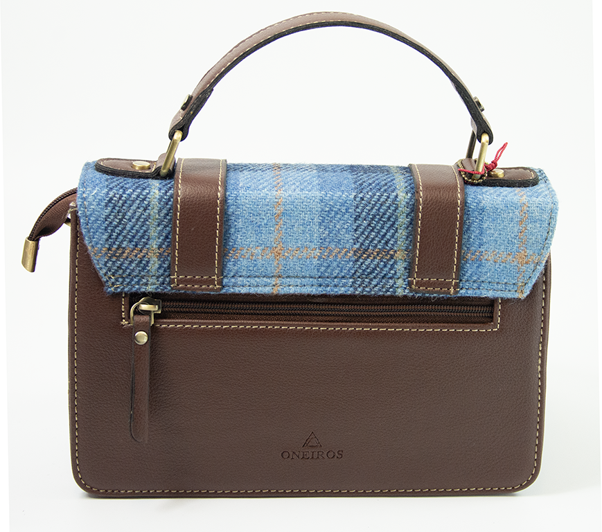 Harris Tweed Medium Satchel Bag 2/Brown