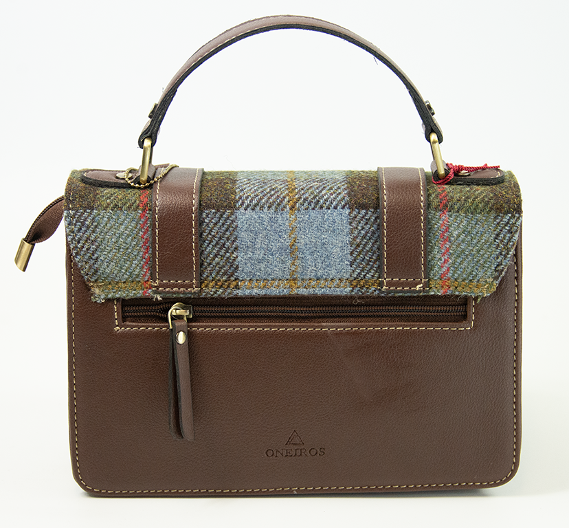 Harris Tweed Medium Satchel Bag 4/Brown