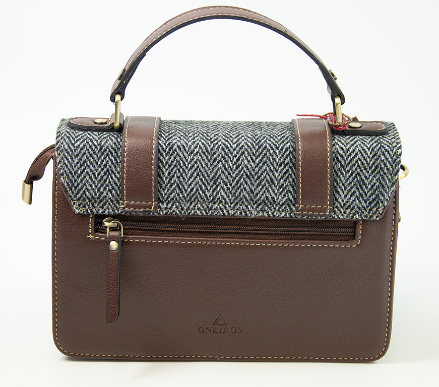 Harris Tweed Medium Satchel Bag 5/Brown
