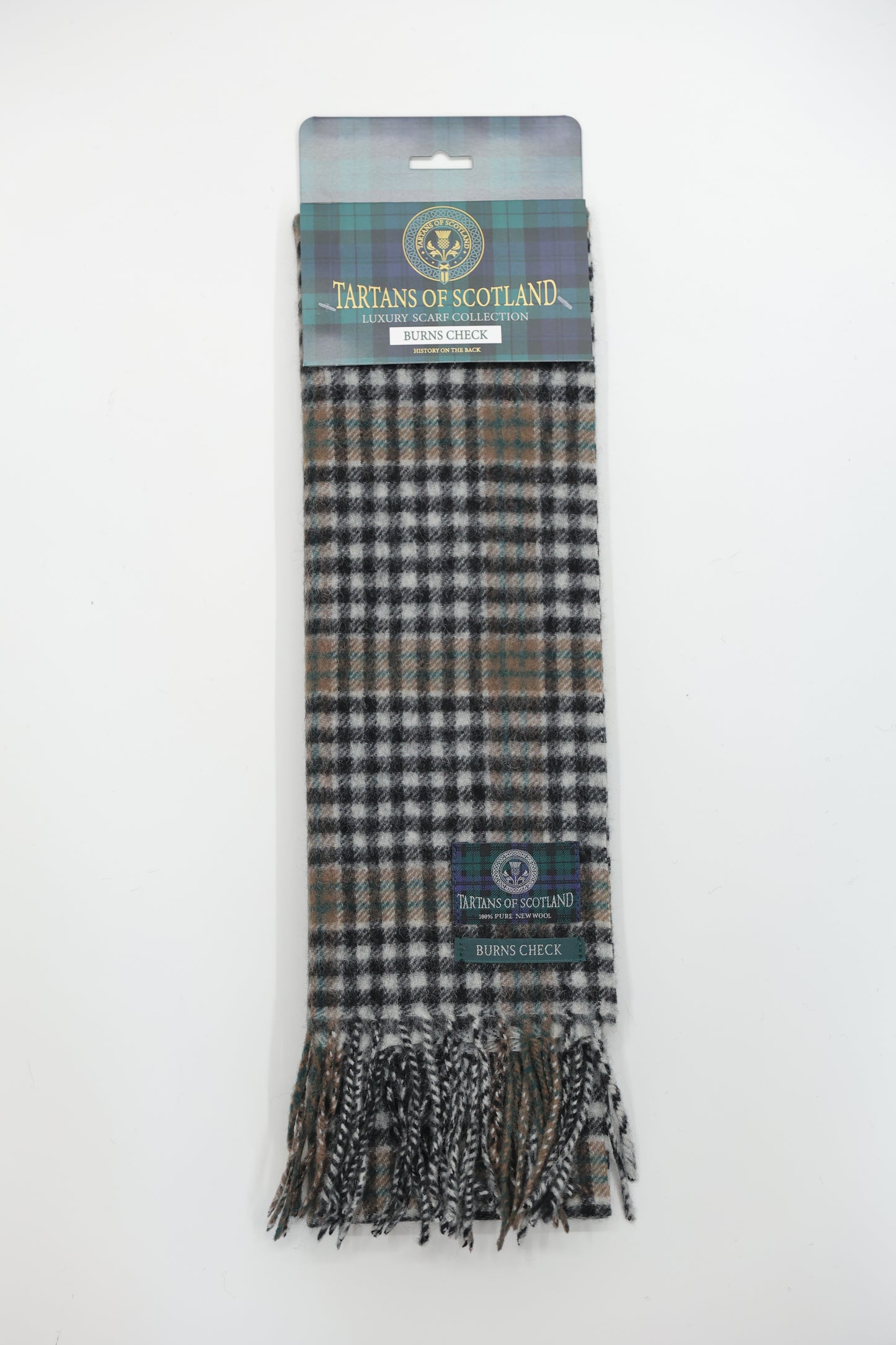 Tartans of Scotland Clan Scarf Burns Check