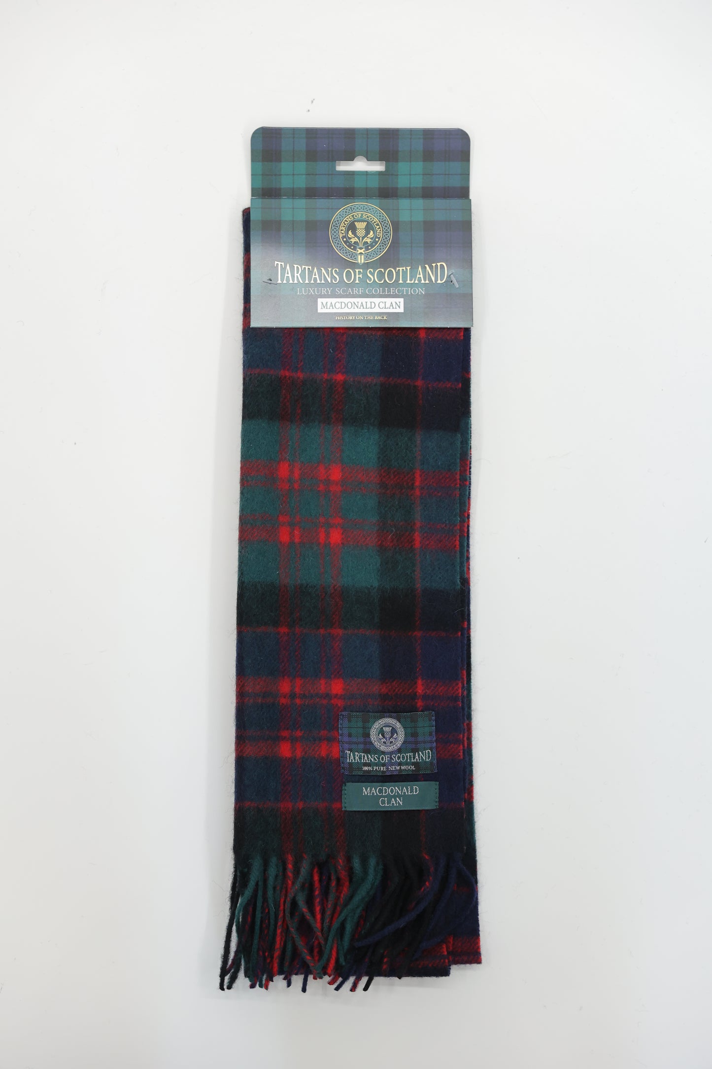 Tartans of Scotland Clan Scarf Macdonald Clan