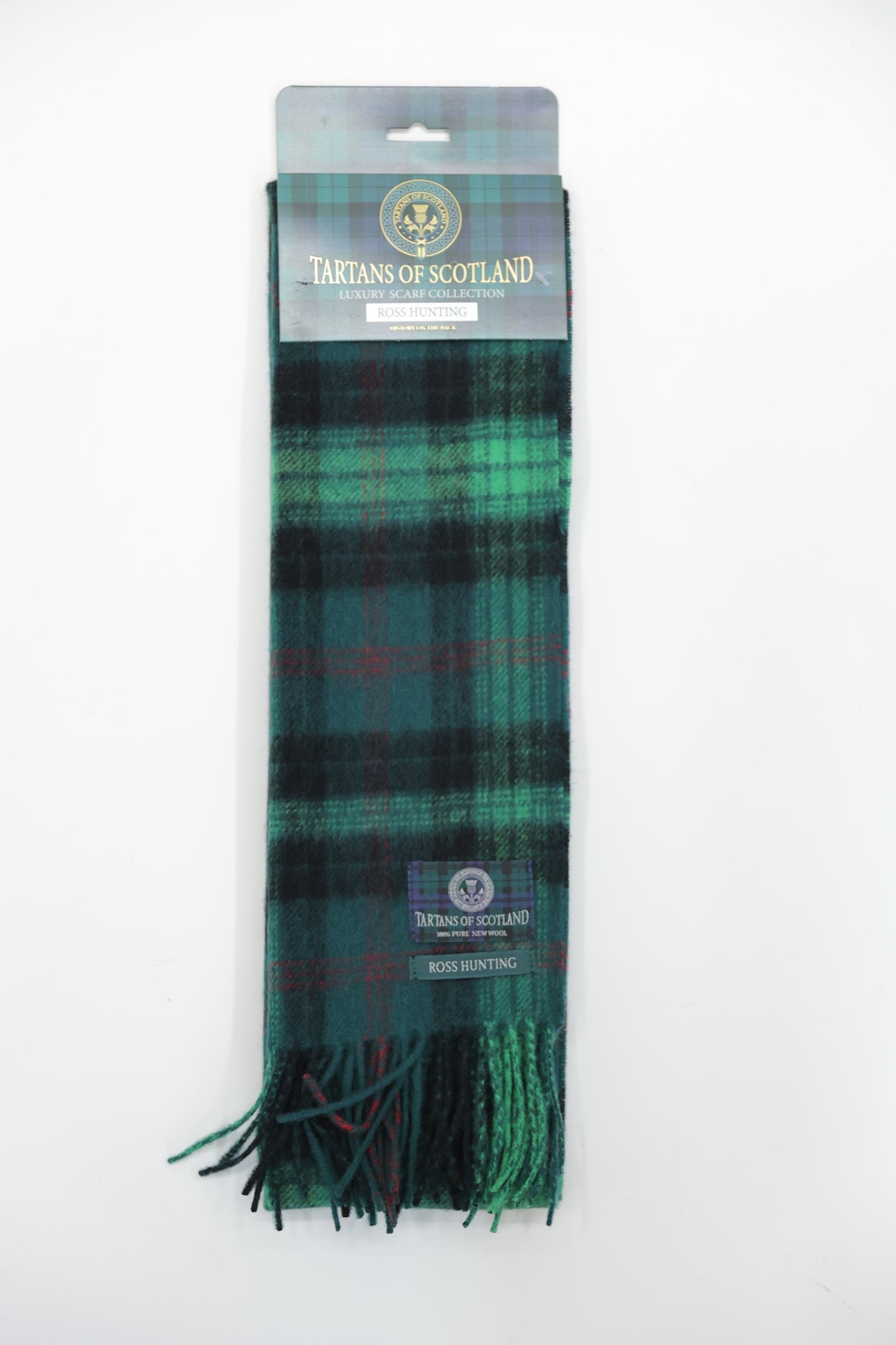 Tartans of Scotland Clan Scarf Ross Hunting