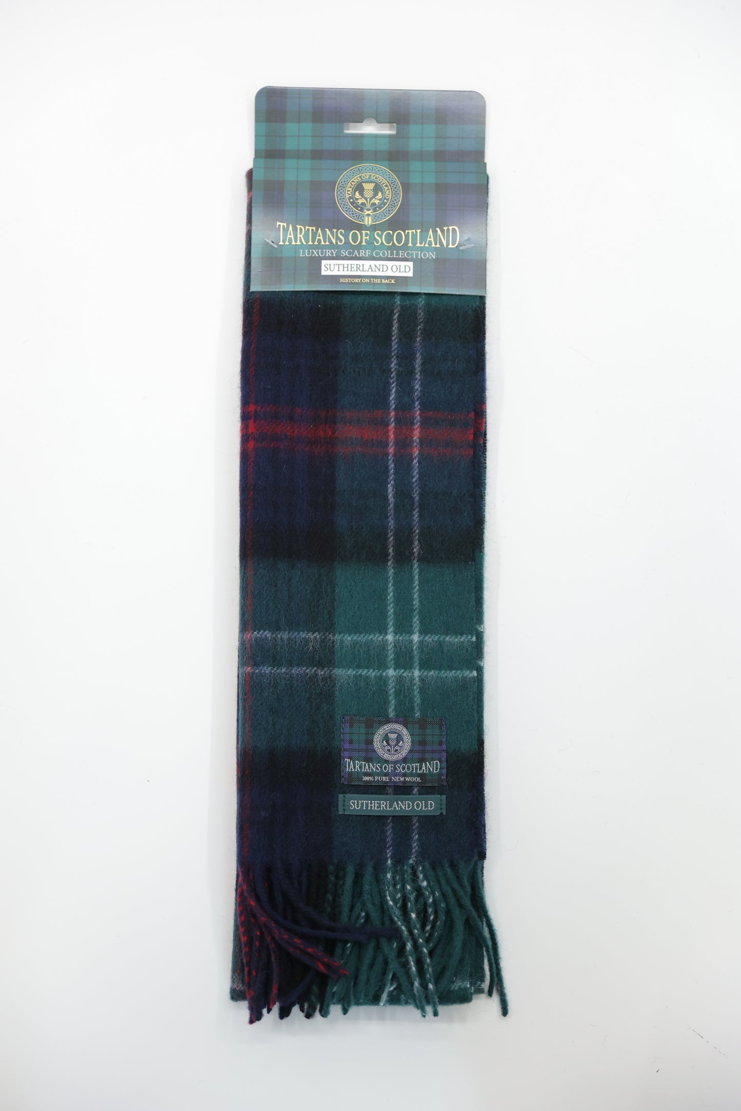 Tartans of Scotland Clan Scarf Sutherland Old
