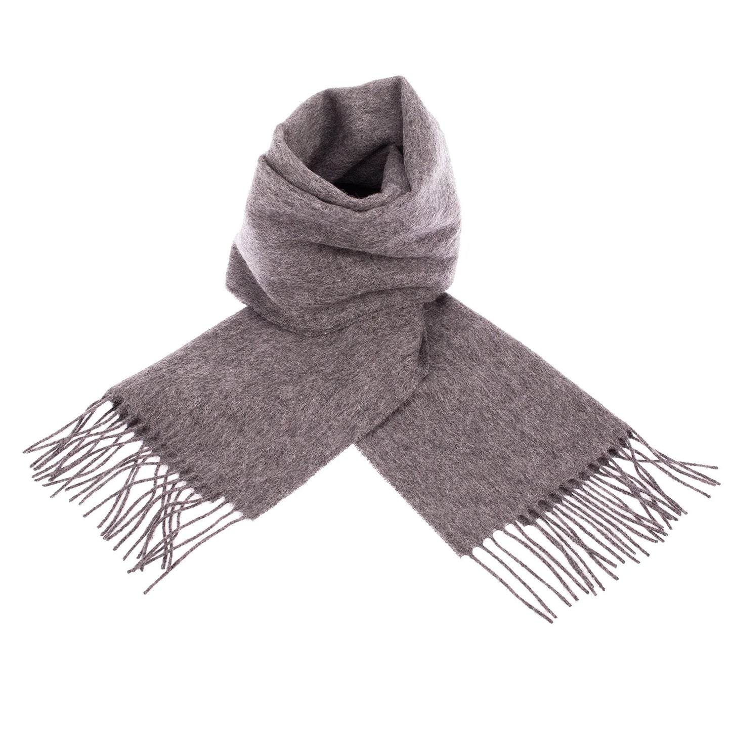 Welsh Woollens 100% Lambswool Scarf Derby Grey