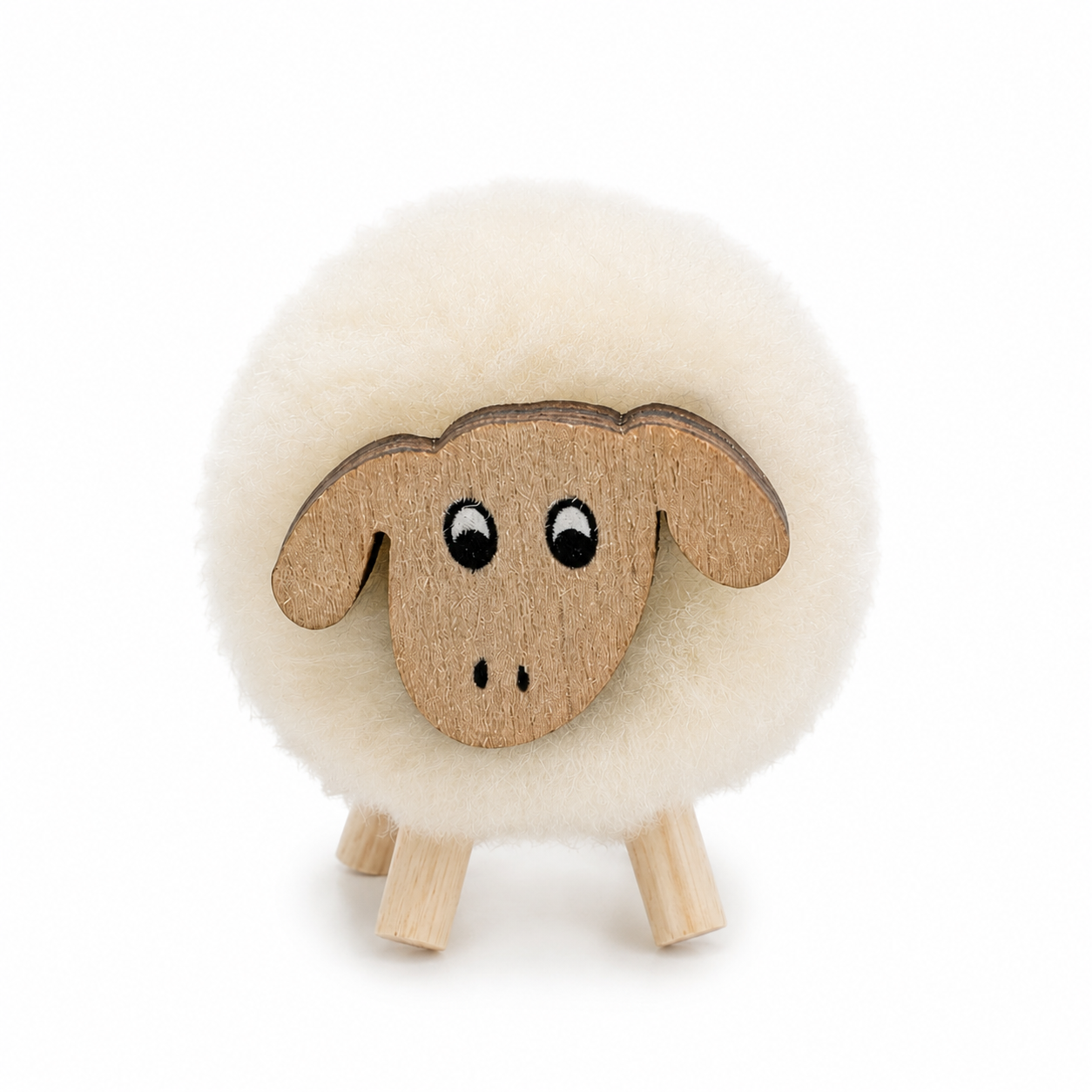 Sheep MDF Standing Pom Pom