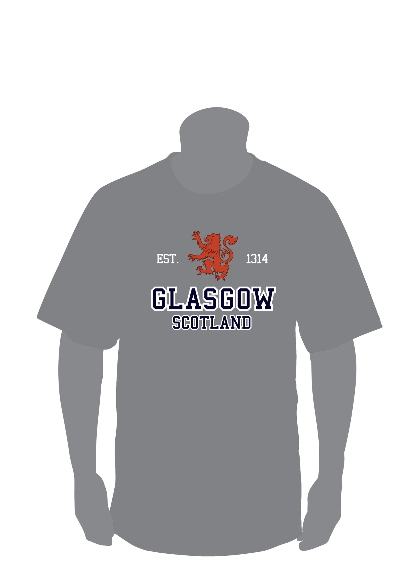 Scotland Est 1314 Glasgow Applique T-Shirt