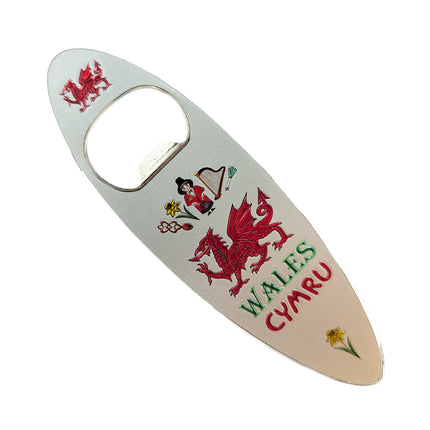 Wales Eisteddfod Bottle Opener Magnet (Oval Shape)