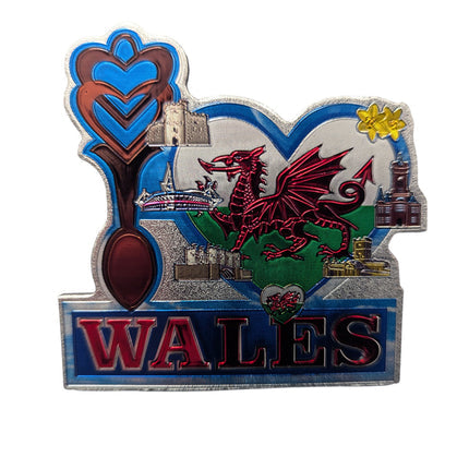 Wales Love Foil Magnet
