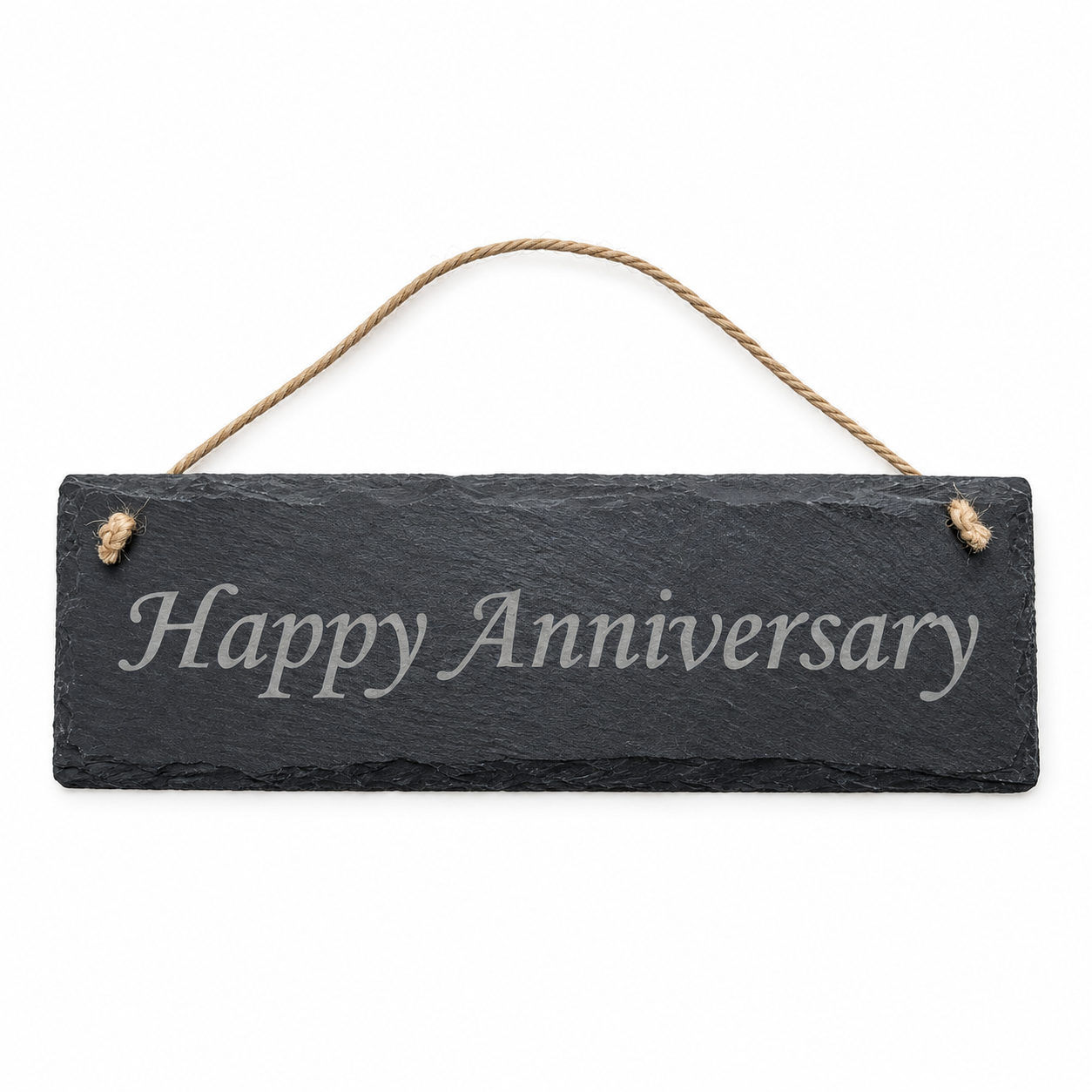 Happy Anniversary Rectangle Slate Sign