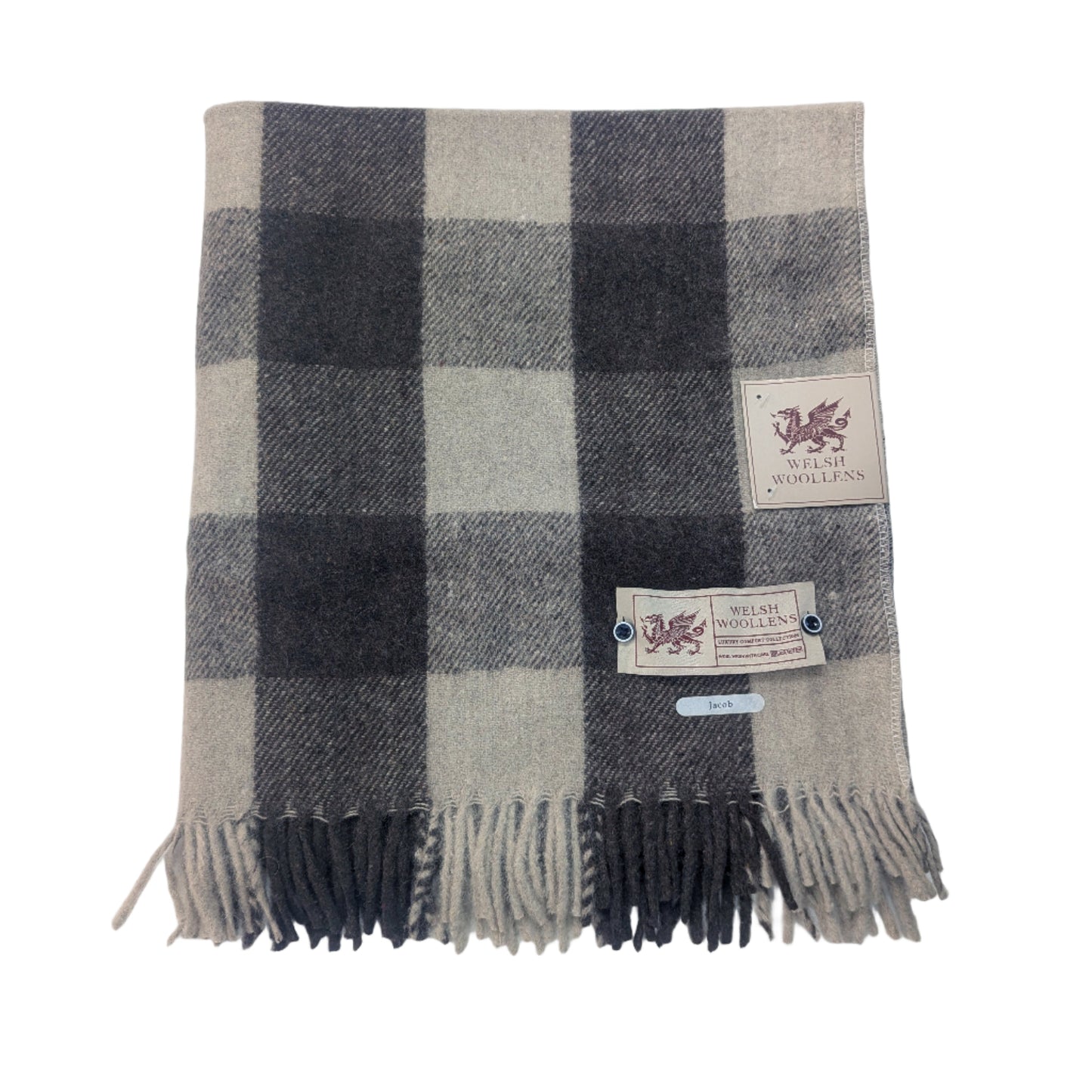 Welsh Woollens Wool Knee Blanket/Throw Jacob Tartan