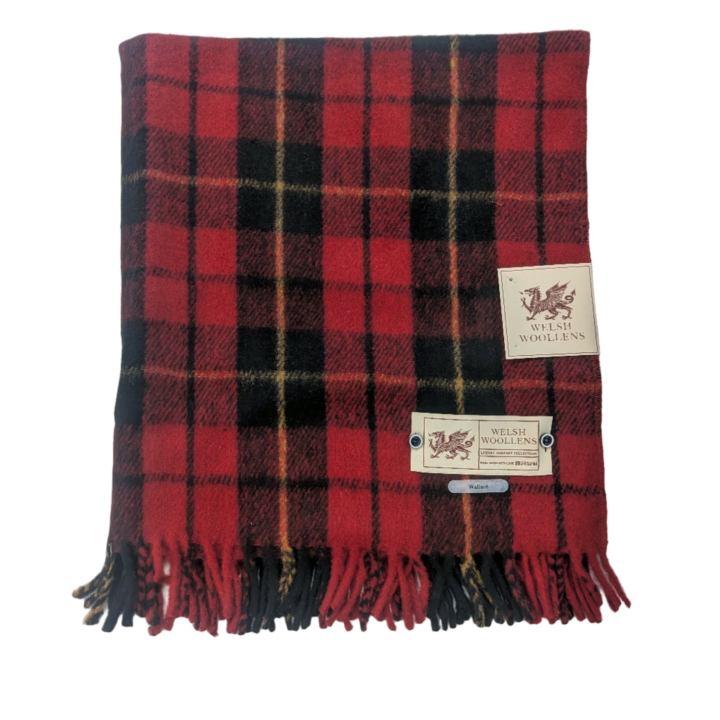 Welsh Woollens Wool Knee Blanket/Throw Wallace Tartan
