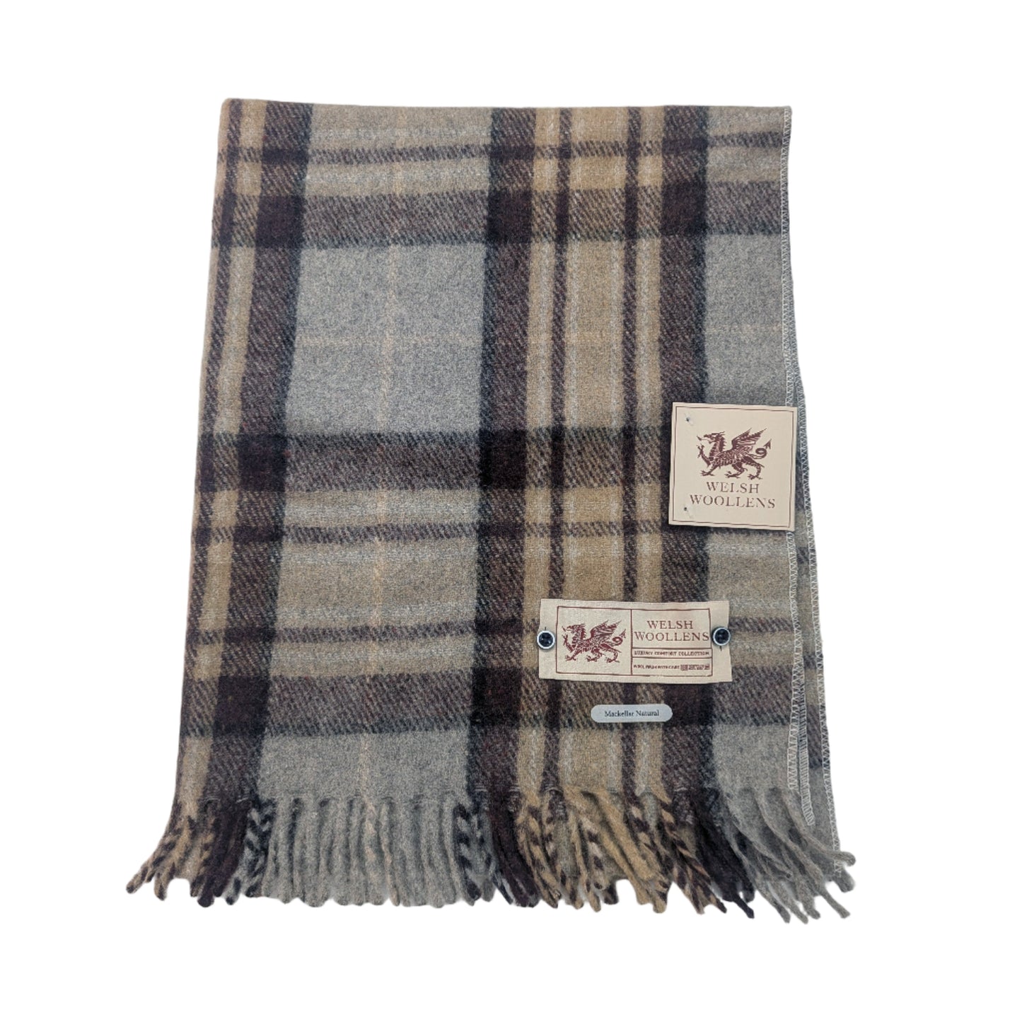 Welsh Woollens Wool Knee Blanket/Throw Mackellar Tartan