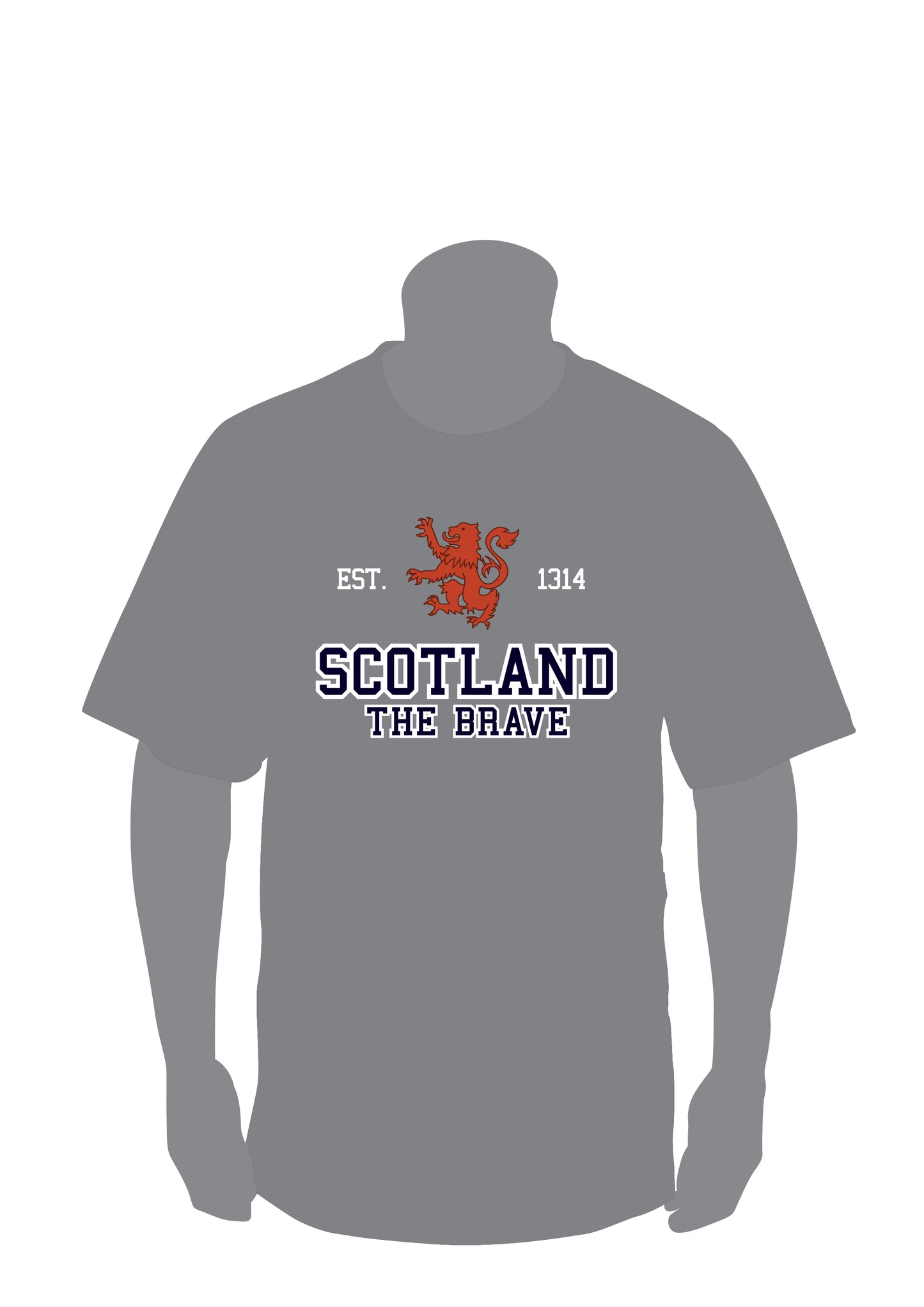 Scotland Est 1314 The Brave Applique T-Shirt