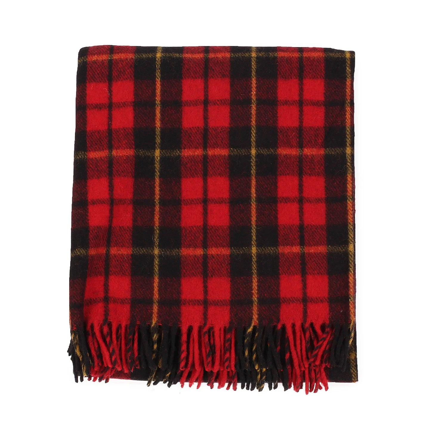 Welsh Woollens Recycled Wool Tartan Blanket Throw - Wallace