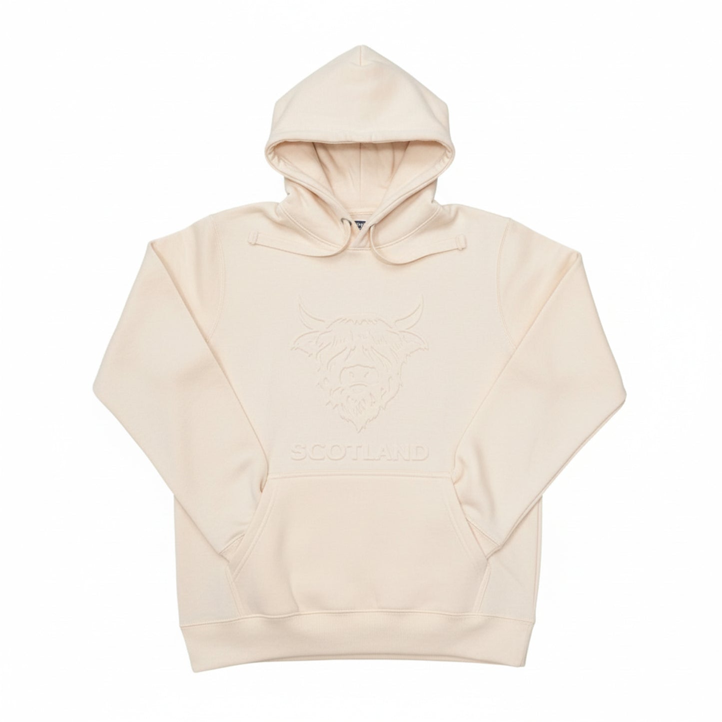 Scotland Cow Embossed Hoodie