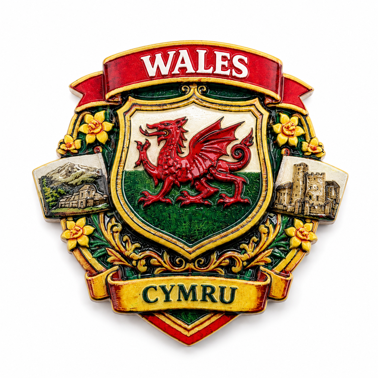 Wales Dragon Crest Magnet