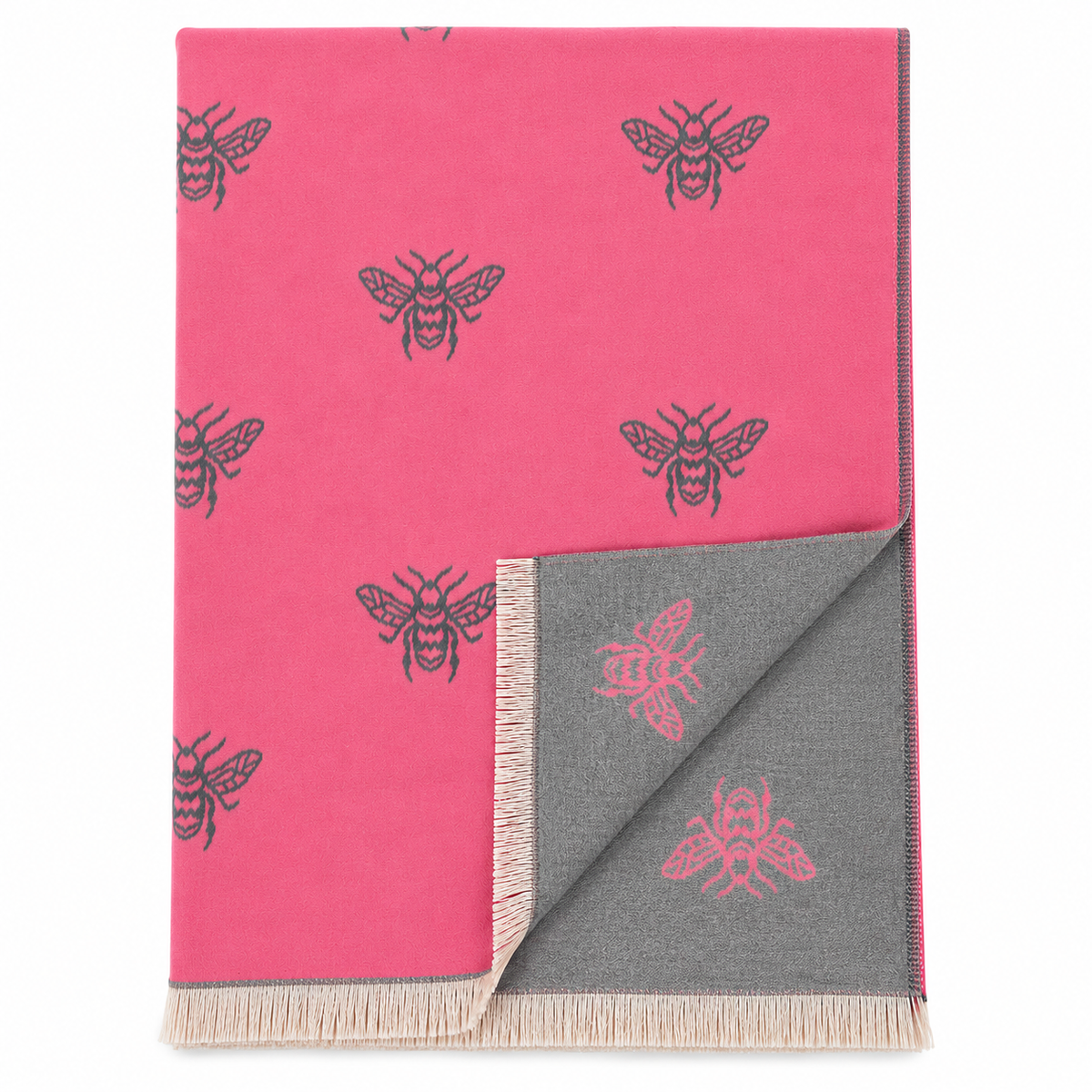 Welsh Woollens Bee Super Soft Stole Dusky Pink