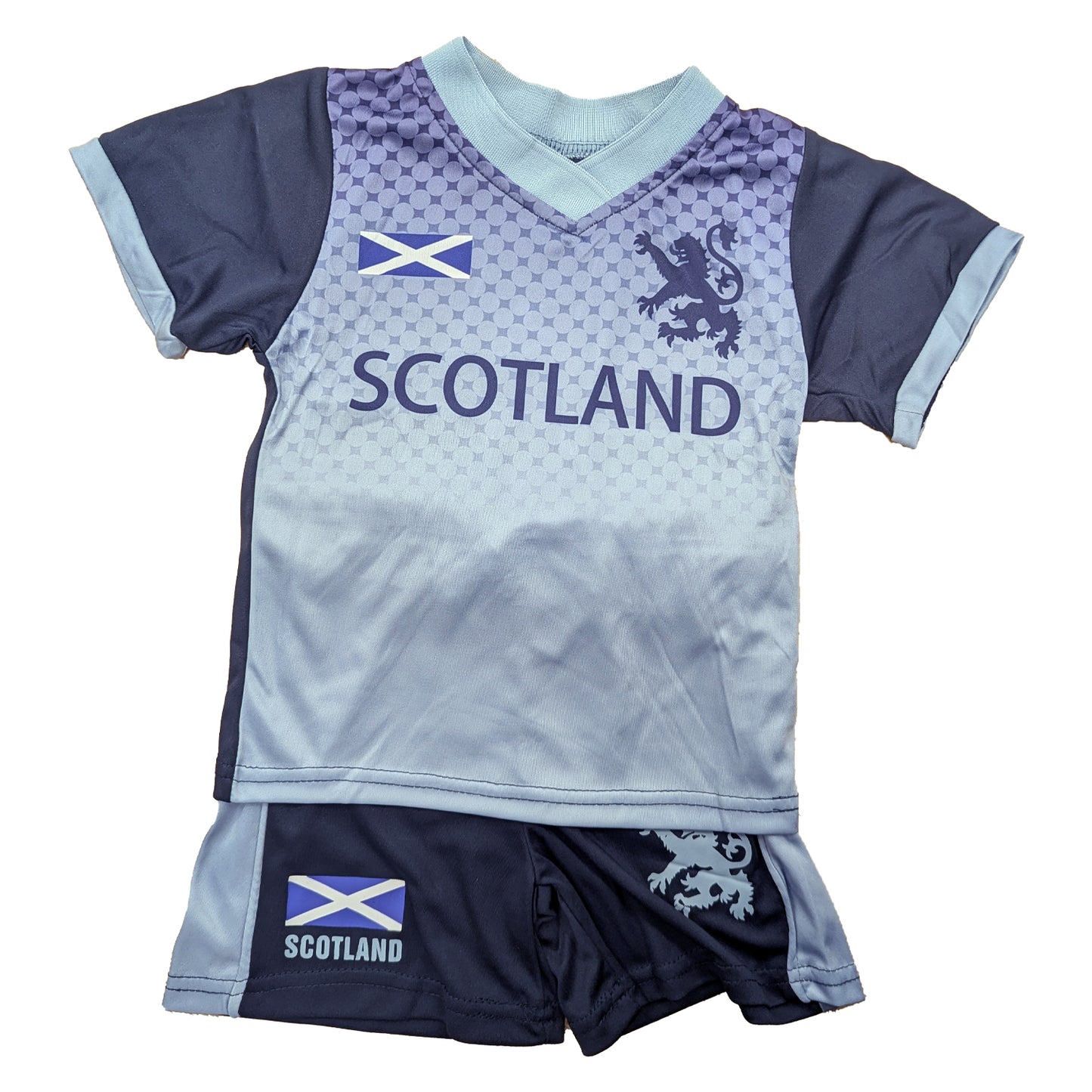 New Kids Grey Scotland Football Kit