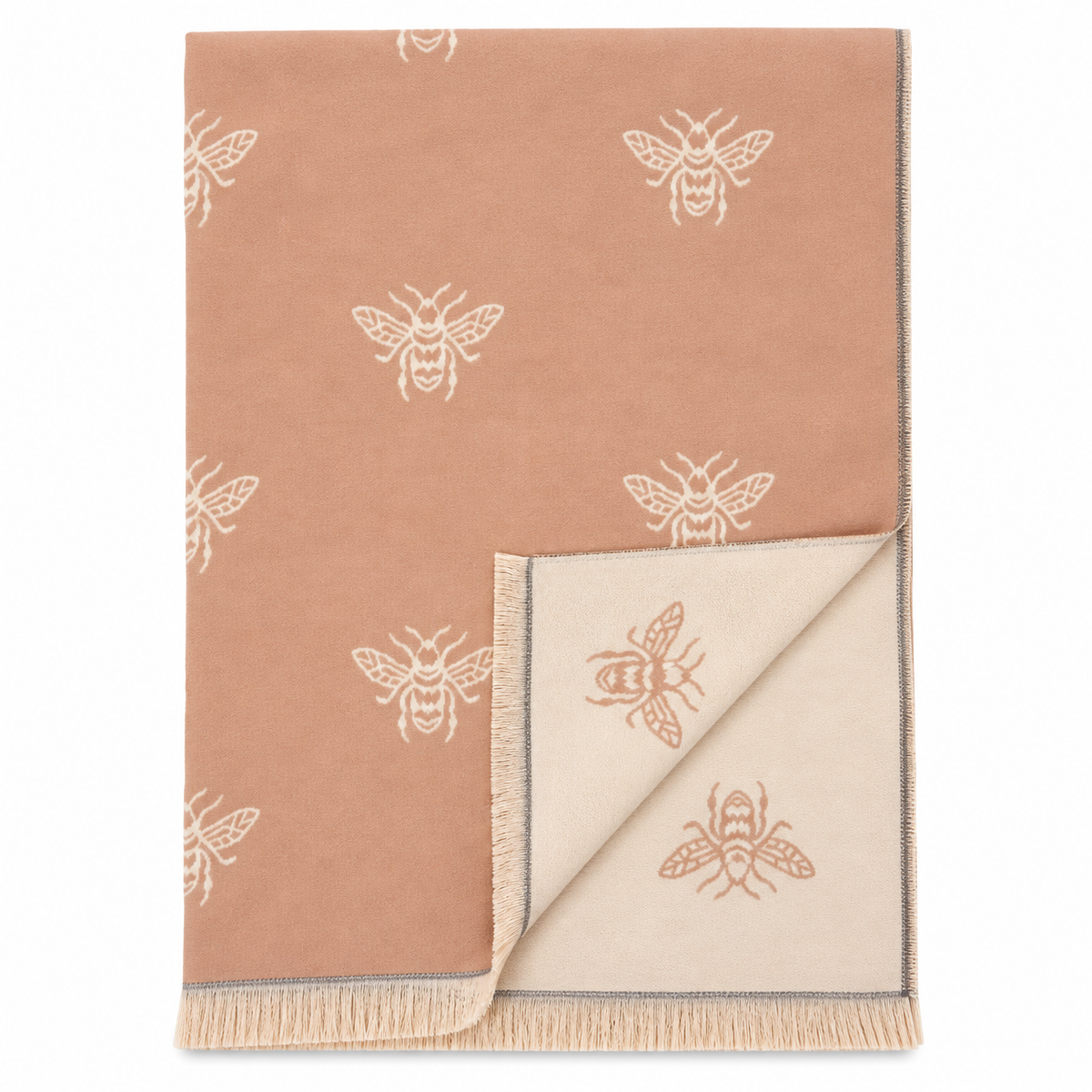 Welsh Woollens Bee Super Soft Stole Light Beige/Cream