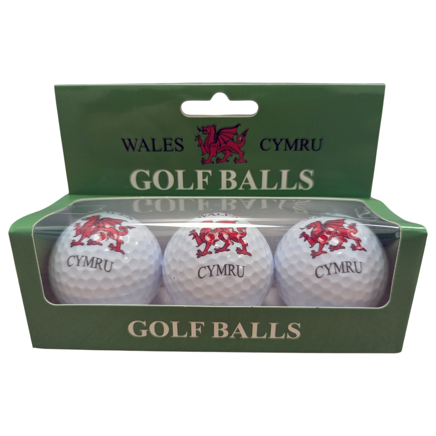 Wales Flag Golf Balls (Pack of 3)