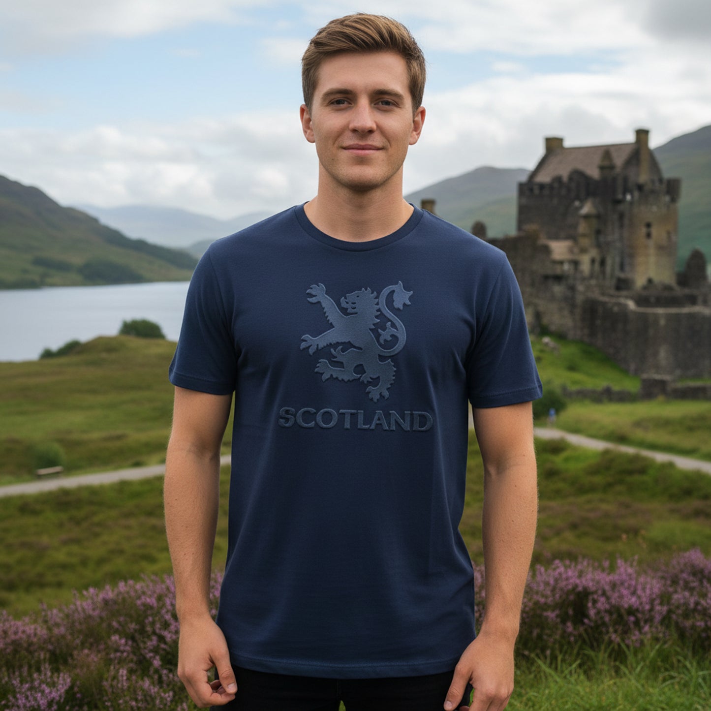 Scotland Tim Lion Embossed T-Shirt