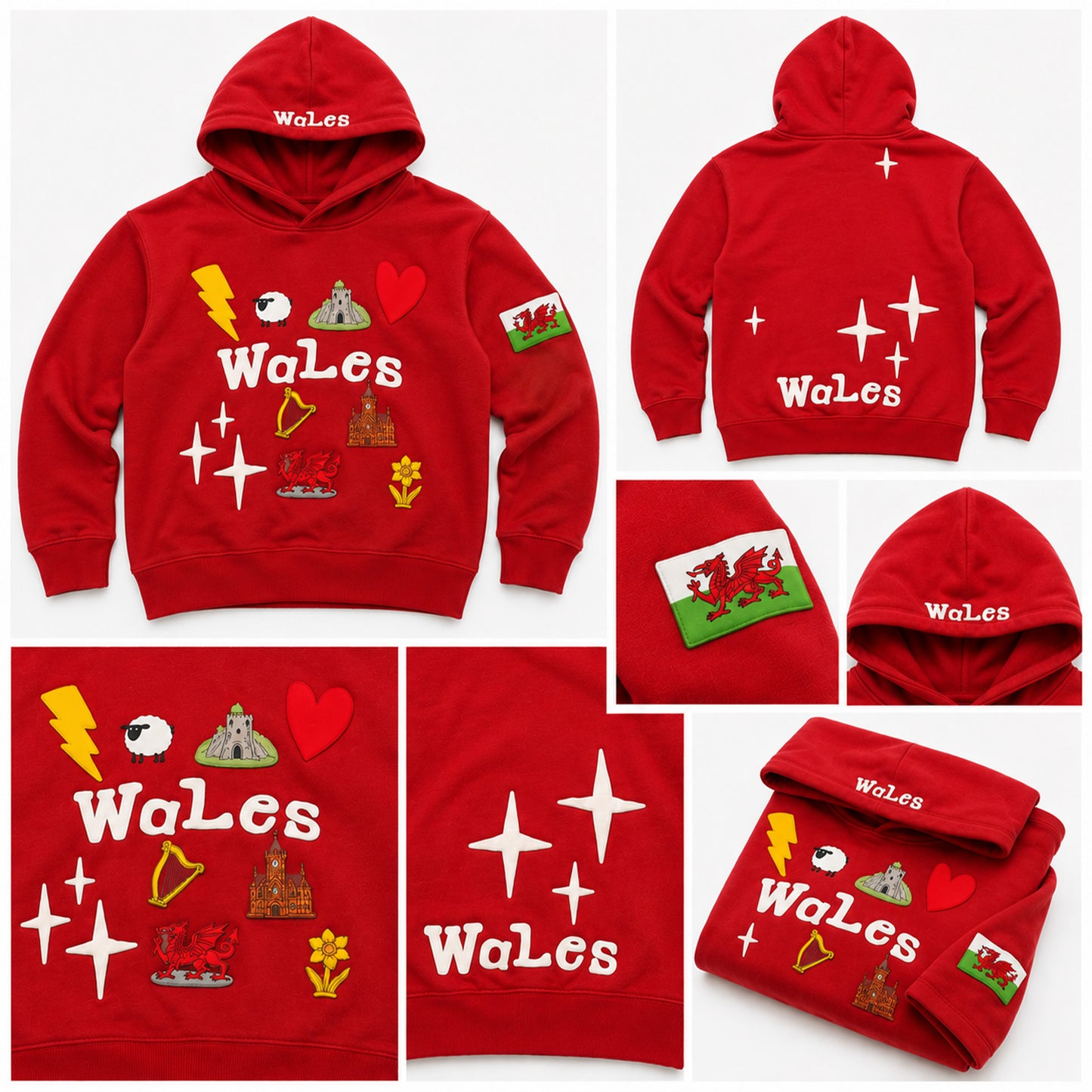 New Wales Puff Print Hoodie