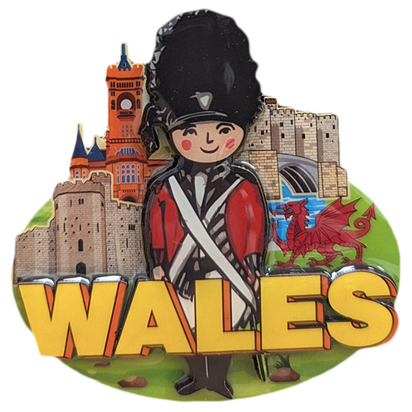 Wales Icons 3D Epoxy Magnet (3DEM003)