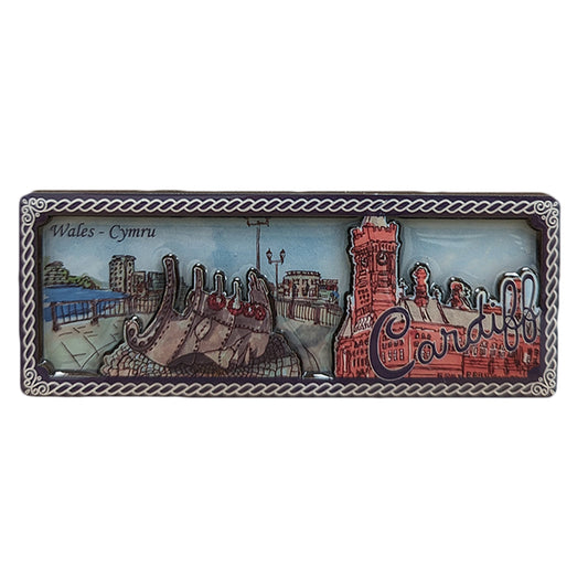 Cardiff Bay Landscape 3D Epoxy Magnet (3DEM034)