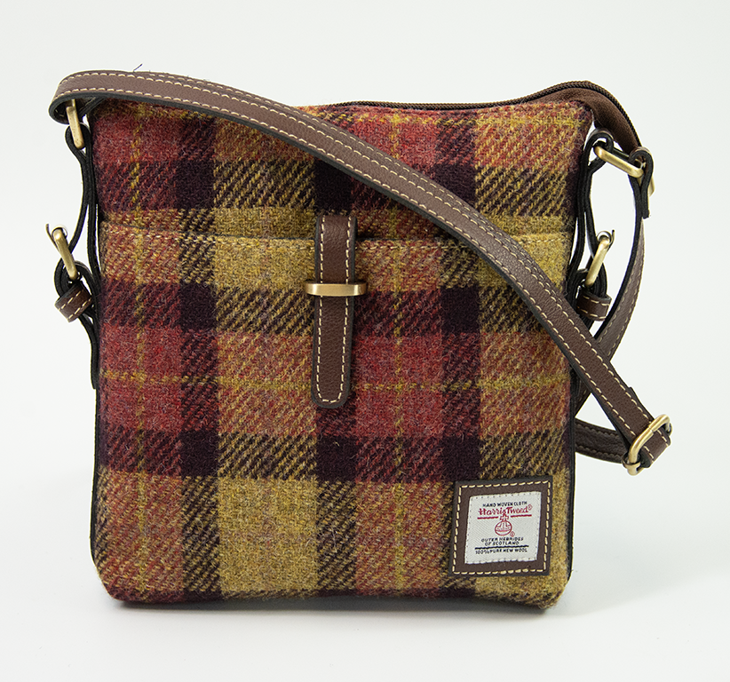 Harris Tweed Ladies Crossbody Bag DPX-07/Brown
