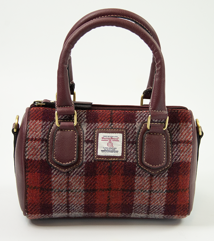 Harris Tweed Ladies Hand Bag DPX-05/Maroon