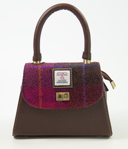 Harris Tweed Small Satchel Bag 1/Brown