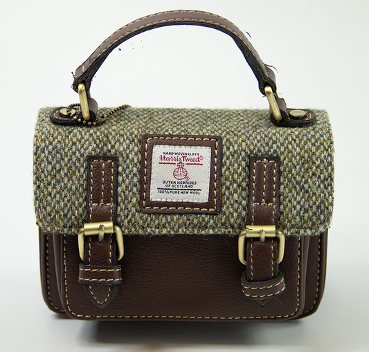 Harris Tweed  Baby Satchel Bag 13/Brown