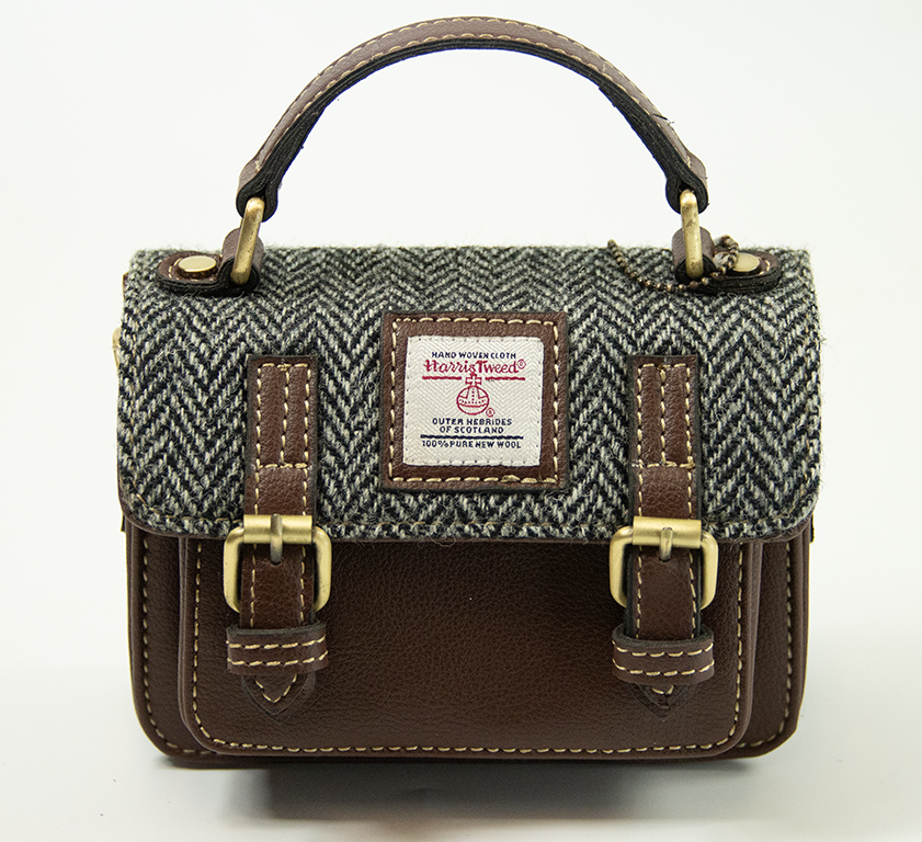 Harris Tweed  Baby Satchel Bag 5/Brown