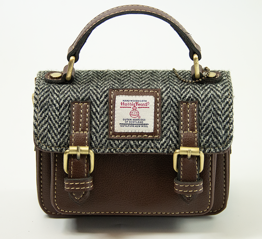 Harris Tweed  Baby Satchel Bag 5/Brown