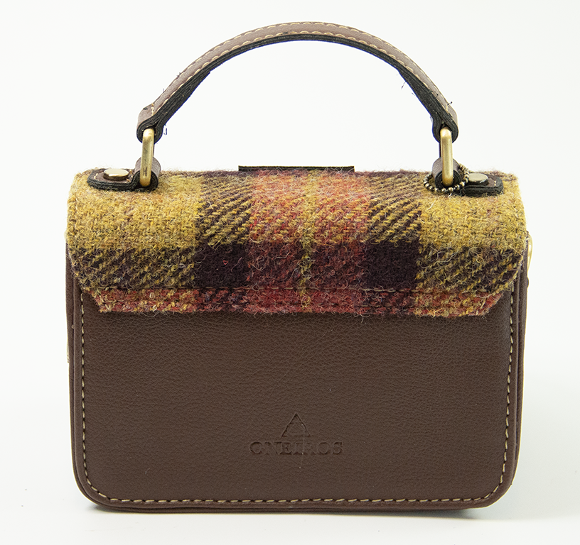 Harris Tweed  Baby Satchel Bag DPX-07/Brown