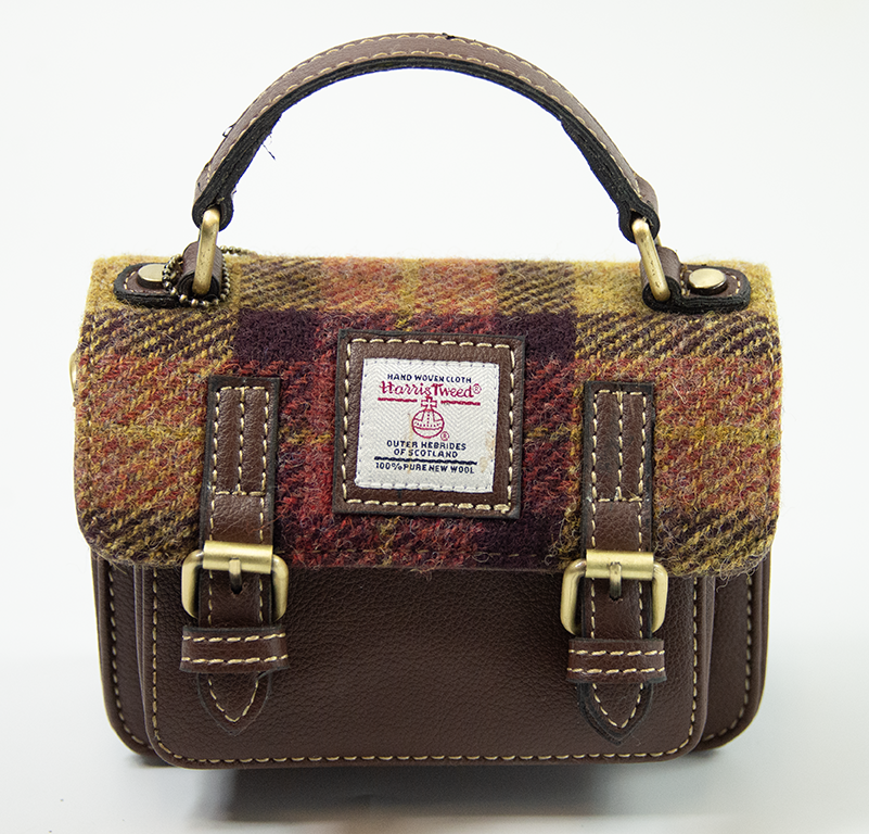 Harris Tweed  Baby Satchel Bag DPX-07/Brown