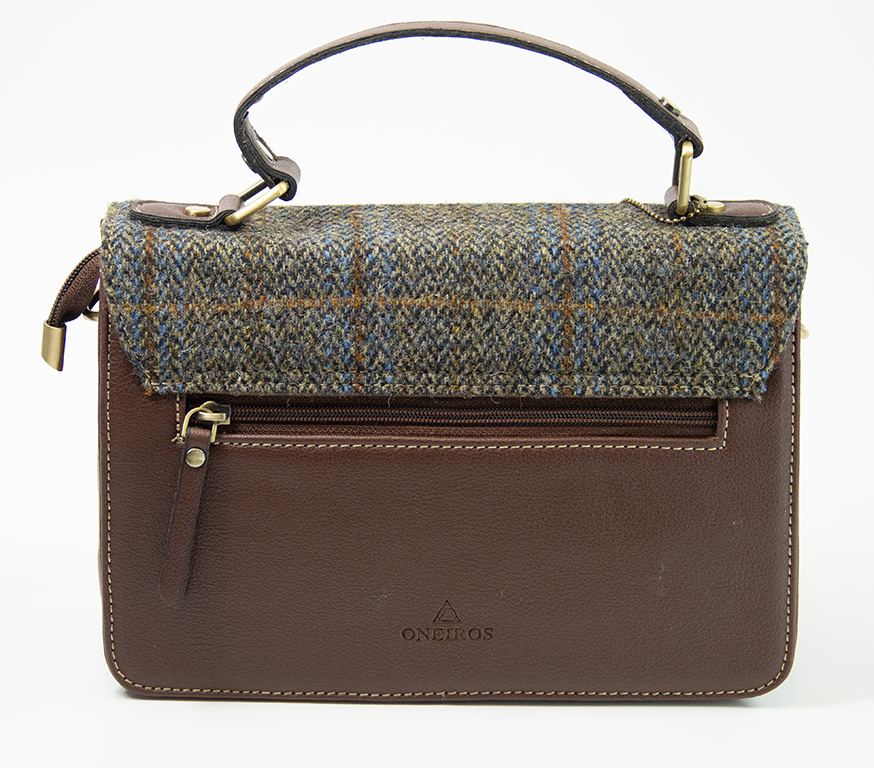Harris Tweed Medium Satchel Bag 11/Brown