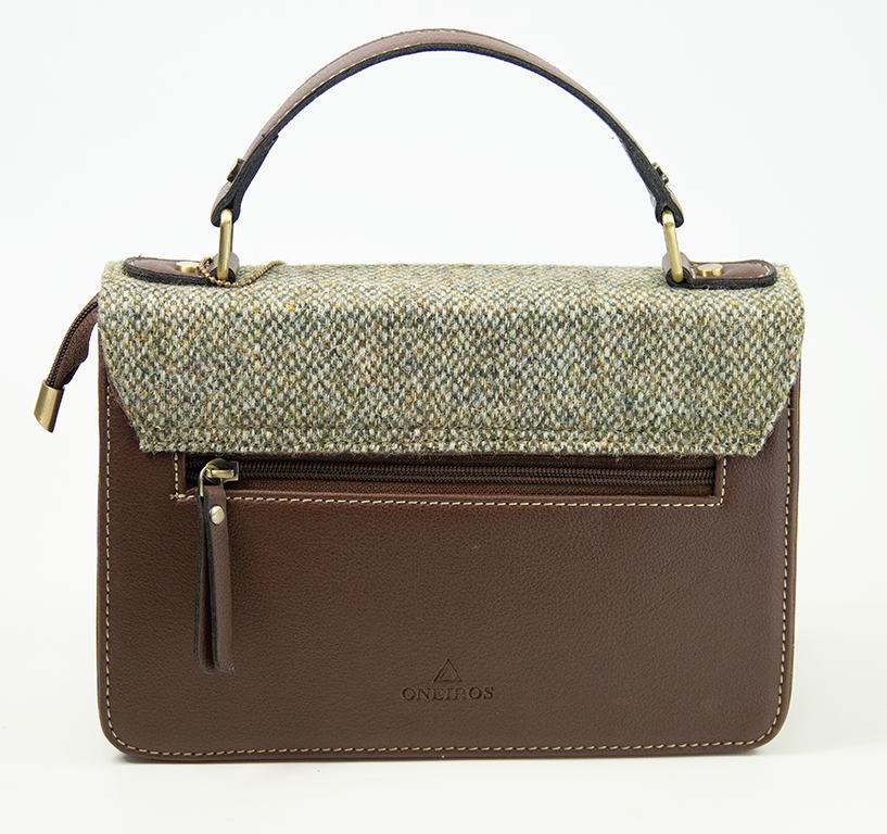 Harris Tweed Medium Satchel Bag 13/Brown