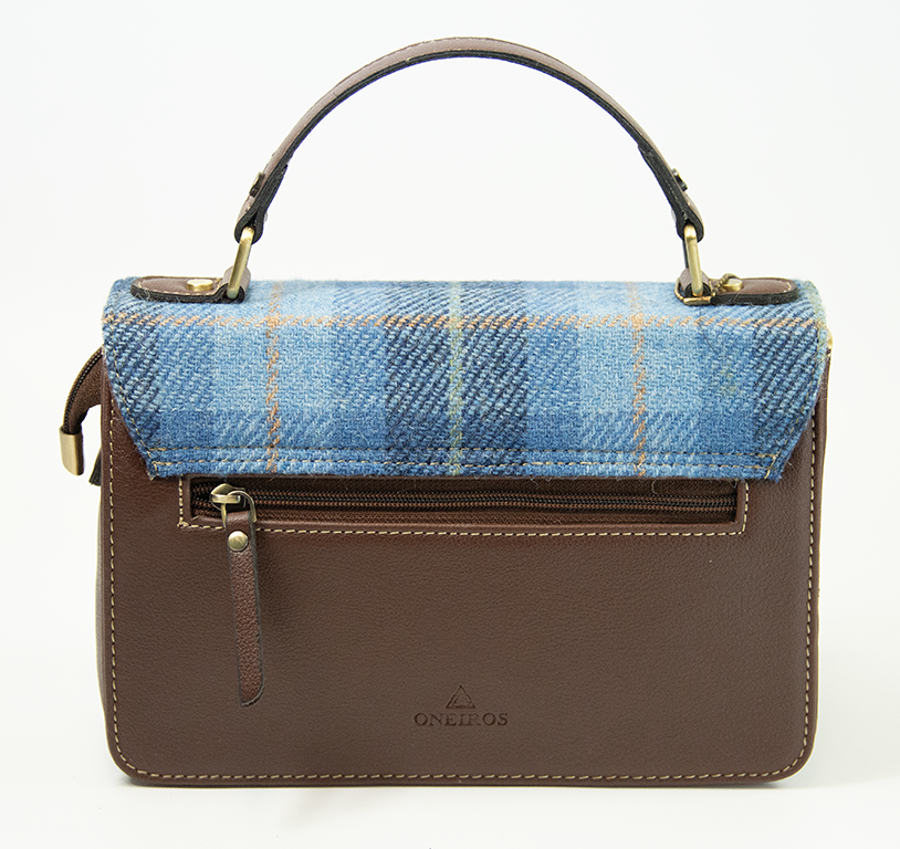 Harris Tweed Medium Satchel Bag 2/Brown