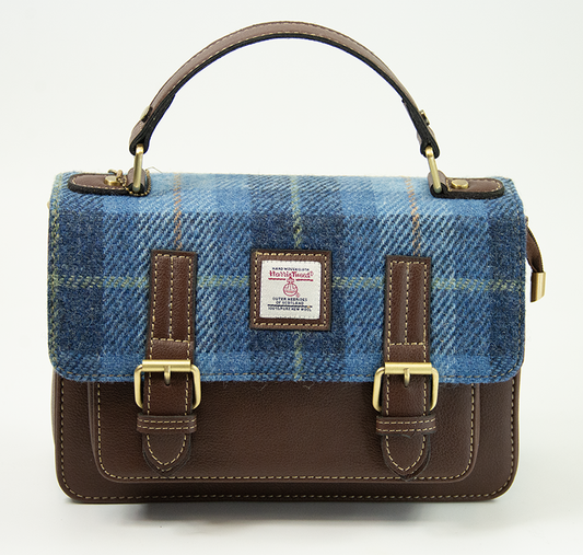 Harris Tweed Medium Satchel Bag 2/Brown
