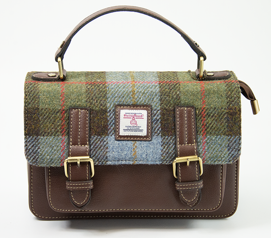 Harris Tweed Medium Satchel Bag 4/Brown
