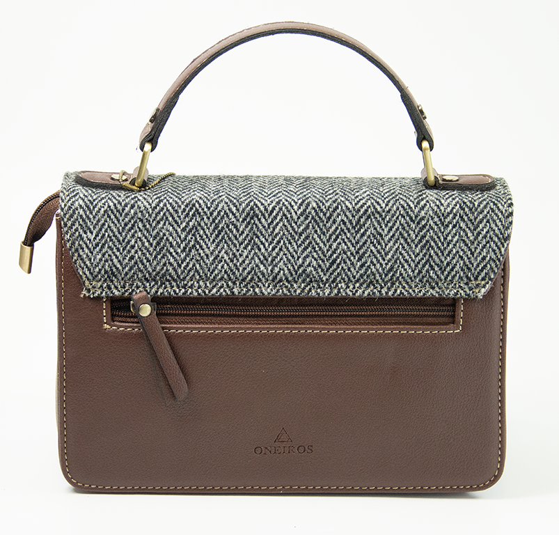 Harris Tweed Medium Satchel Bag 5/Brown